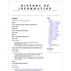 History of Information