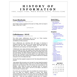 Blog - History of Information