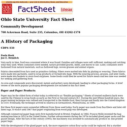 A History of Packaging, CDFS-133
