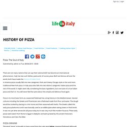 History of Pizza