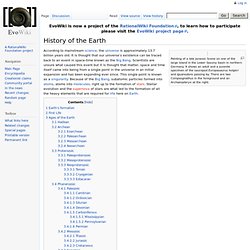 History of the Earth - EvoWiki