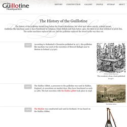 History of the guillotine