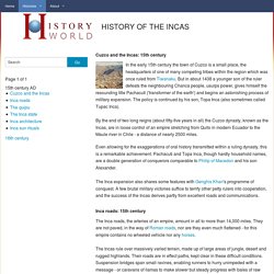 HISTORY OF THE INCAS