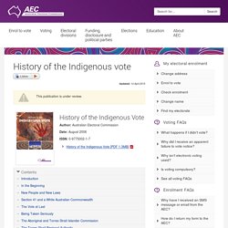 History of the Indigenous vote