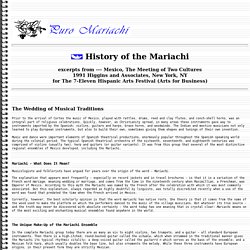 History of the Mariachi