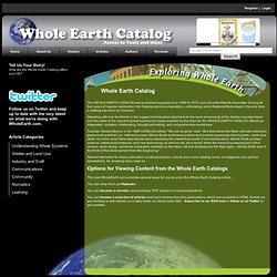 History of Whole Earth Catalog