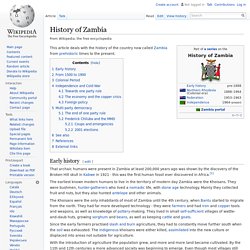History of Zambia