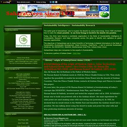 A brief history of the origin of Sahar@Green vision (1928) - DESERTEC