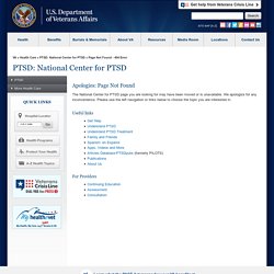 PTSD History and Overview