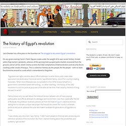 The history of Egypt's revolution