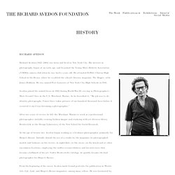 History — The Richard Avedon Foundation