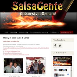 History of Salsa Music & Dance - SalsaGente