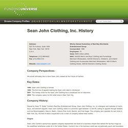 Sean John Clothing, Inc.