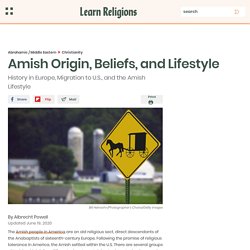 History of the Amish Settlements and Orders in America