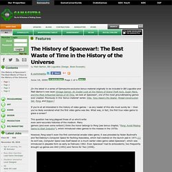 The History of Spacewar!: The Best Waste of Time in the History of the Universe