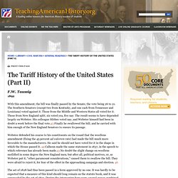 The Tariff History of the United States (Part II) by F.W. Taussig