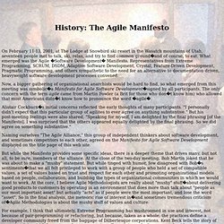 History: The Agile Manifesto