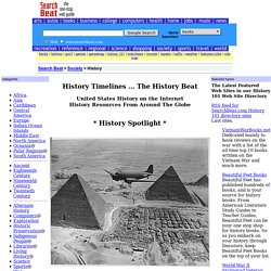 History Timelines on the Web ... The History Beat