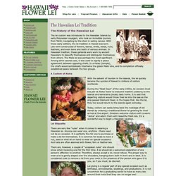 Hawaii History - the Tradition of the Hawaiian Lei