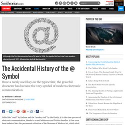 The Accidental History of the @ Symbol