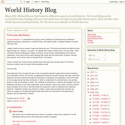 World History Blog: Victorian Medicine