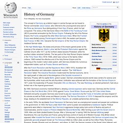 History of Germany