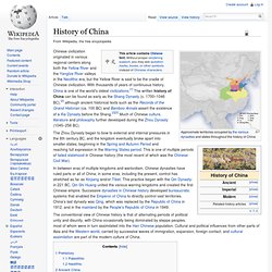 History of China