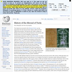 History of the Shroud of Turin