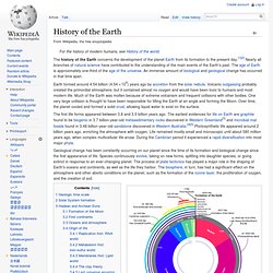 History of the Earth