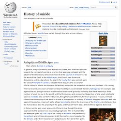 History of suicide