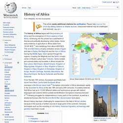 History of Africa