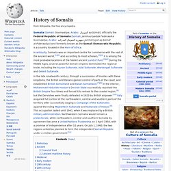 History of Somalia