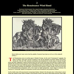 A History of the Wind Band: The Renaissance Wind Band