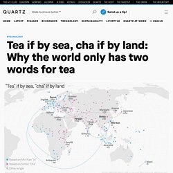 History of the word "tea": How the word "tea" spread over land and sea