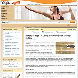 History of Yoga - A Complete Overview of the Yoga History