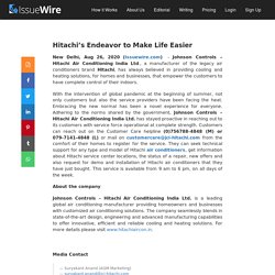 Hitachi’s Endeavor to Make Life Easier