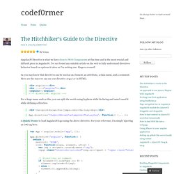 The Hitchhiker’s Guide to the Directive