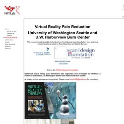 HITLab Projects : VR Pain Control