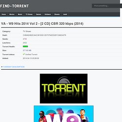 VA - W9 Hits 2014 Vol 2 - [2 CD] CBR 320 kbps (2014) Torrent Download