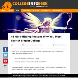 14 Hard-Hitting Reasons Why You Must Start A Blog In College