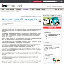 Hitting two targets with one Angry Bird - news - TES