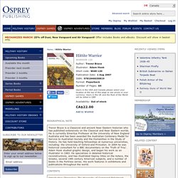 Hittite Warrior - Osprey Publishing