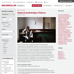 Boligdeals seneste blogindlæg: Hjælp til studieboliger i Odense