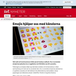 Emojis hjälper oss med känslorna