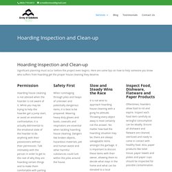 Hoarding Inspection and Clean-up