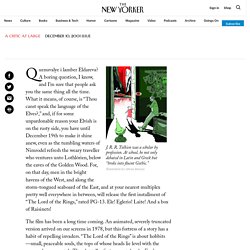 The Hobbit Habit: Reading “The Lord of the Rings”