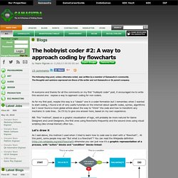 Yoann Pignole's Blog - The hobbyist coder #2: A way to approach coding by flowcharts