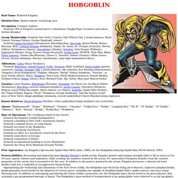 Hobgoblin (Roderick Kingsley, Spider-Man foe)