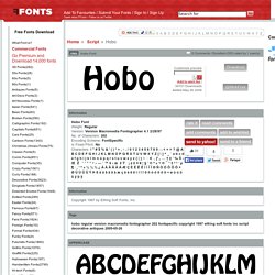 Hobo Font