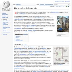 Hochbunker Pallasstraße